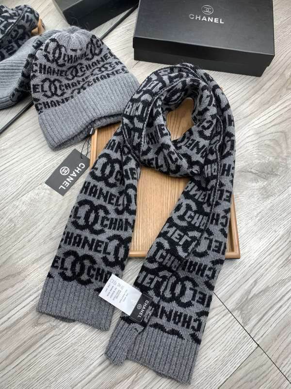 Chanel Scarf Hat hm (380)
