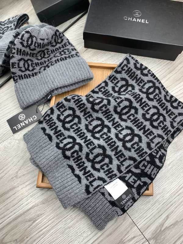 Chanel Scarf Hat hm (381)