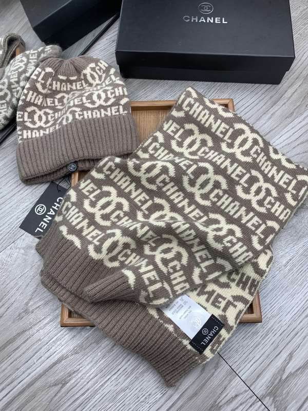 Chanel Scarf Hat hm (383)