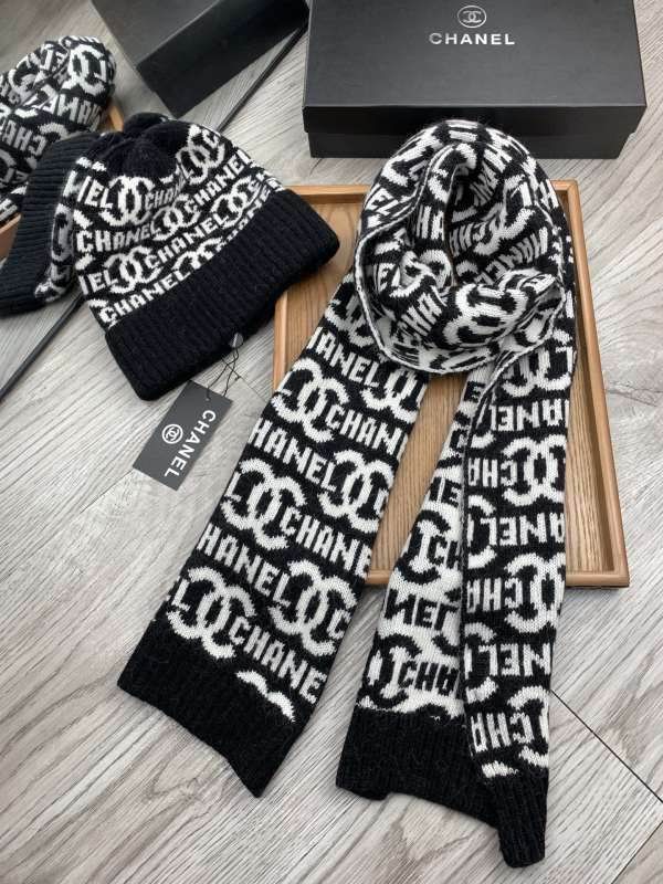 Chanel Scarf Hat hm (384)