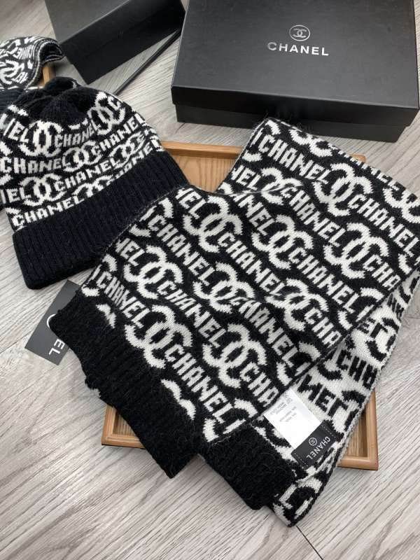 Chanel Scarf Hat hm (385)