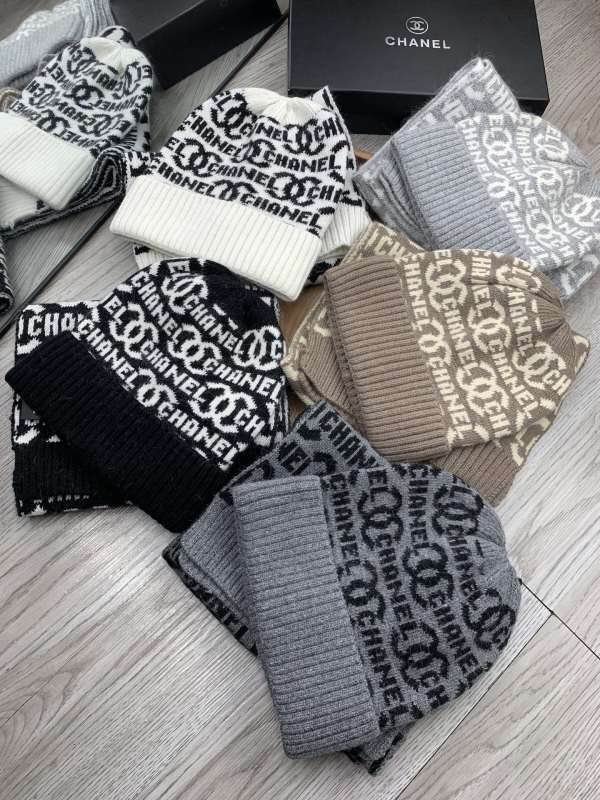 Chanel Scarf Hat hm (390)