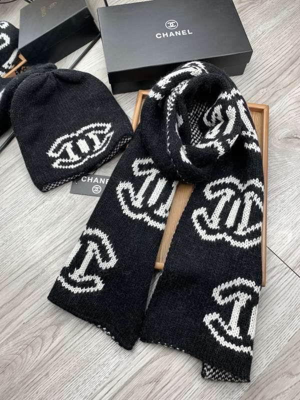 Chanel Scarf Hat hm (391)