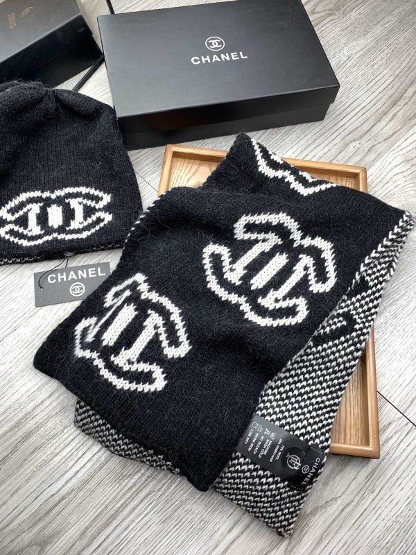Chanel Scarf Hat hm (392)