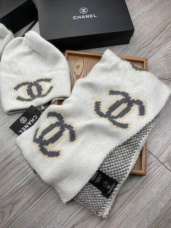 Chanel Scarf Hat hm (394)