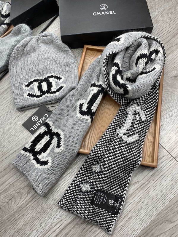 Chanel Scarf Hat hm (395)