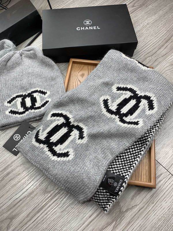 Chanel Scarf Hat hm (396)