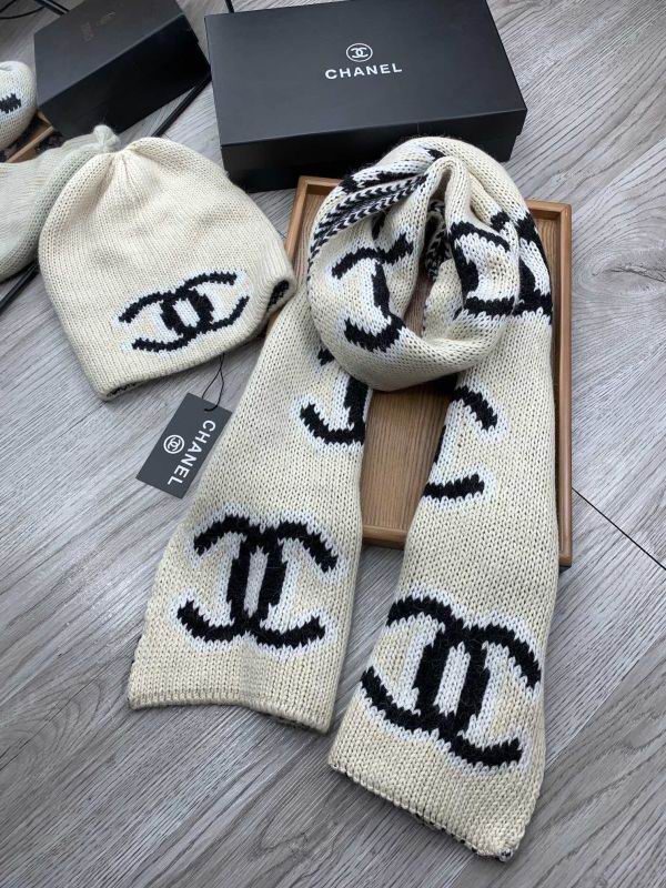 Chanel Scarf Hat hm (397)
