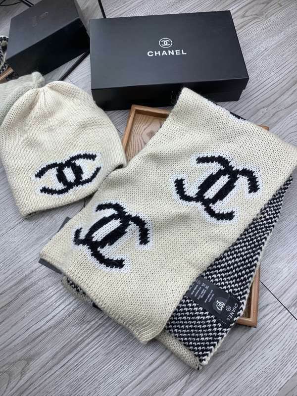 Chanel Scarf Hat hm (398)