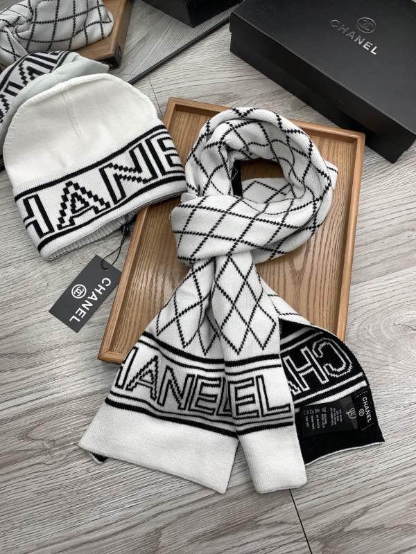 Chanel Scarf Hat hm (407)