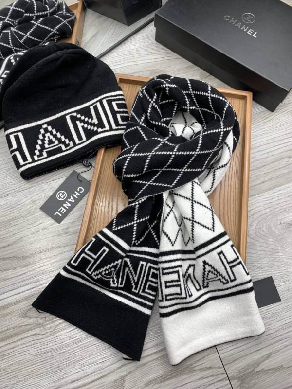 Chanel Scarf Hat hm (409)