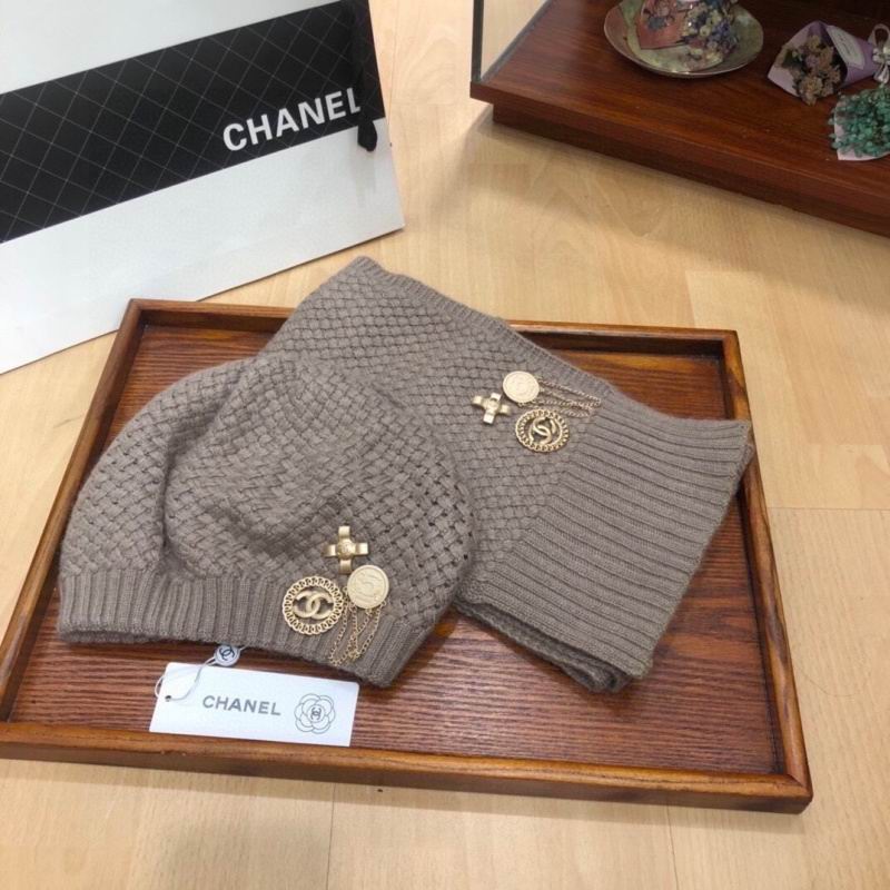 Chanel Scarf Hat hm (413)