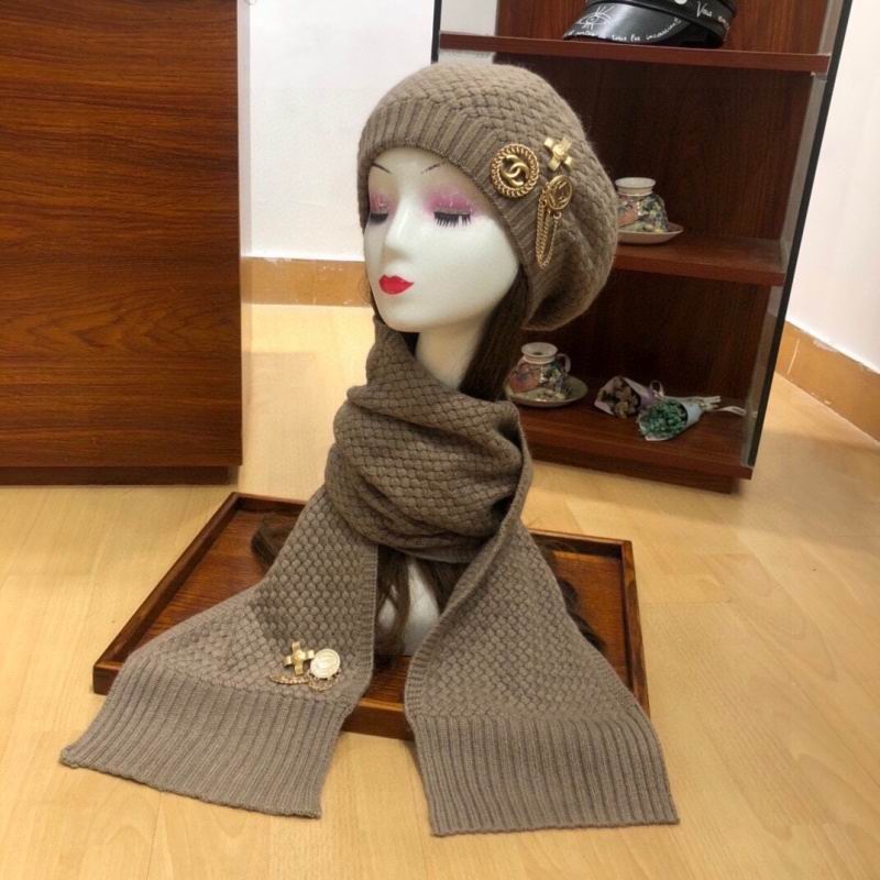 Chanel Scarf Hat hm (414)