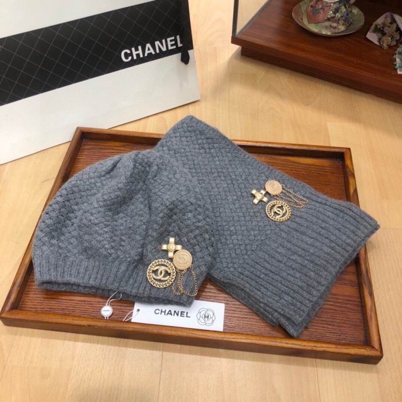 Chanel Scarf Hat hm (416)