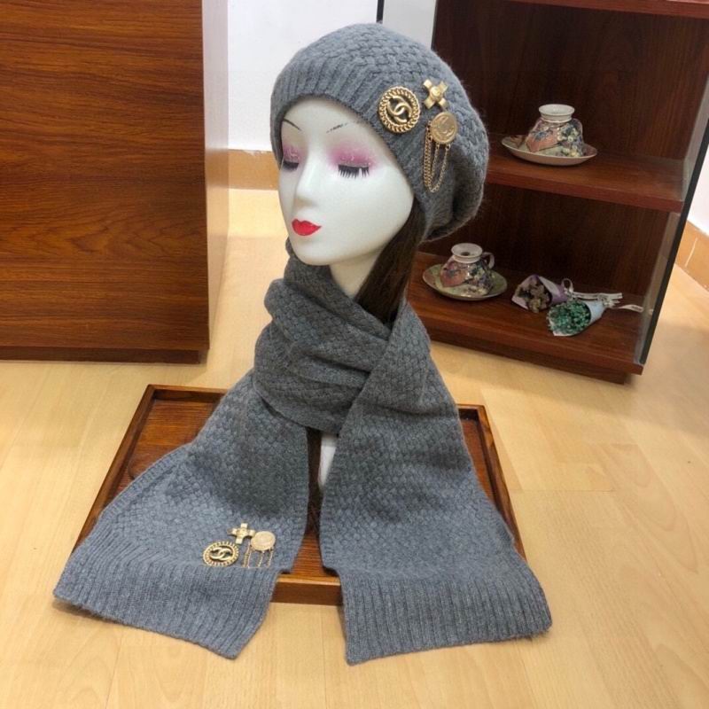 Chanel Scarf Hat hm (417)