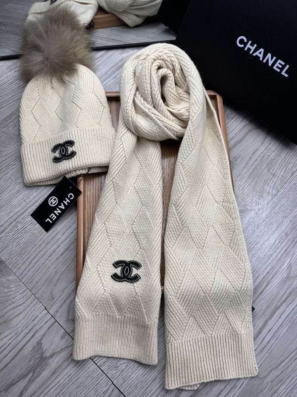 Chanel Scarf Hat hm (418)
