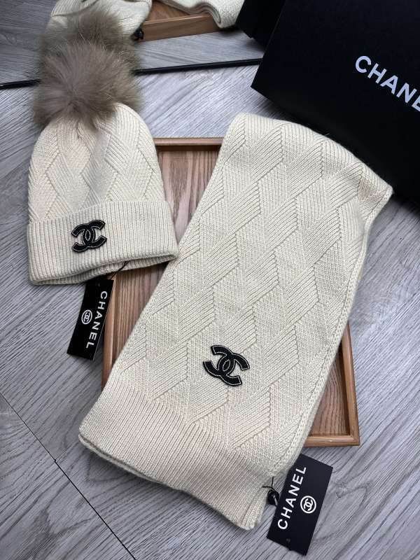 Chanel Scarf Hat hm (419)