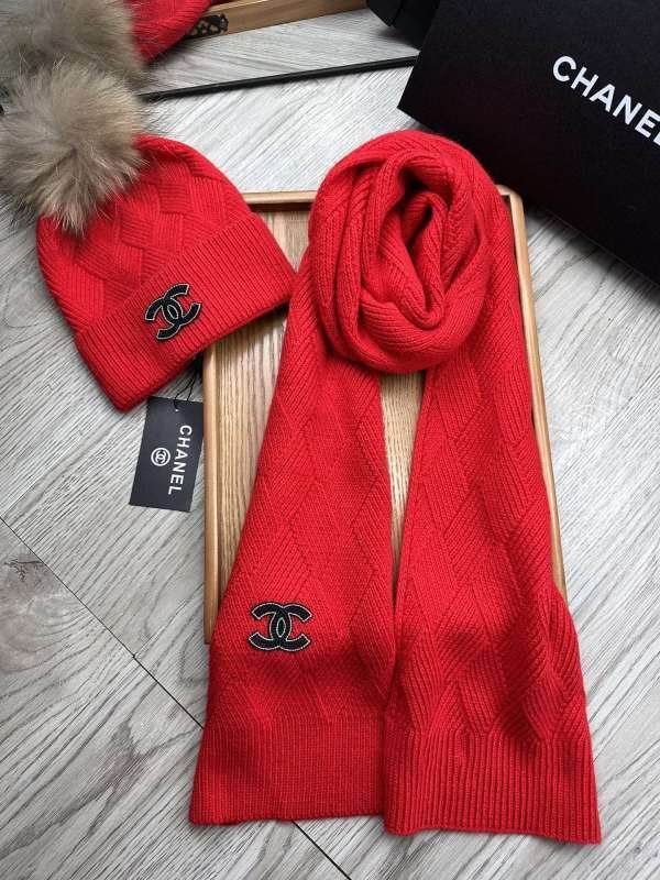 Chanel Scarf Hat hm (422)