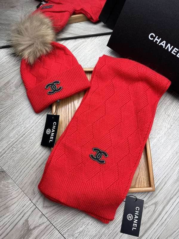 Chanel Scarf Hat hm (423)
