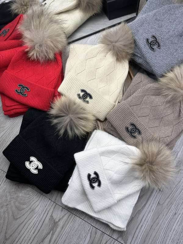 Chanel Scarf Hat hm (428)