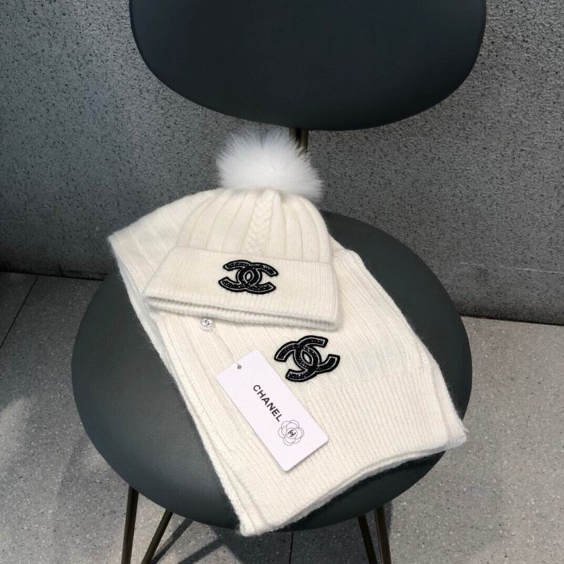 Chanel Scarf Hat hm (437)