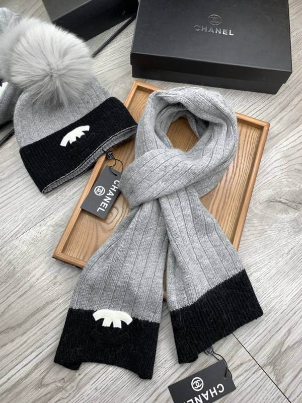 Chanel Scarf Hat hm (445)