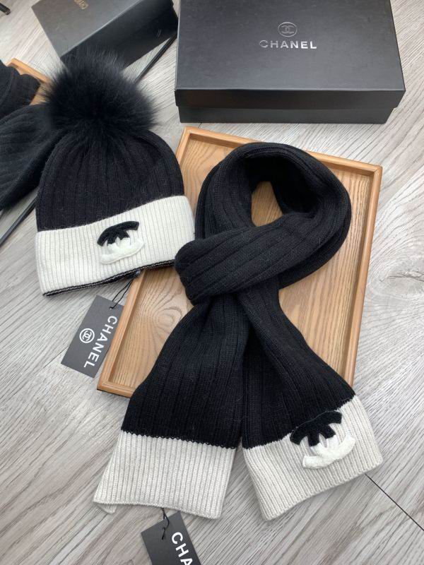 Chanel Scarf Hat hm (447)