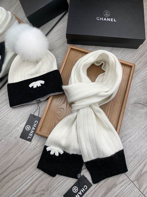 Chanel Scarf Hat hm (449)