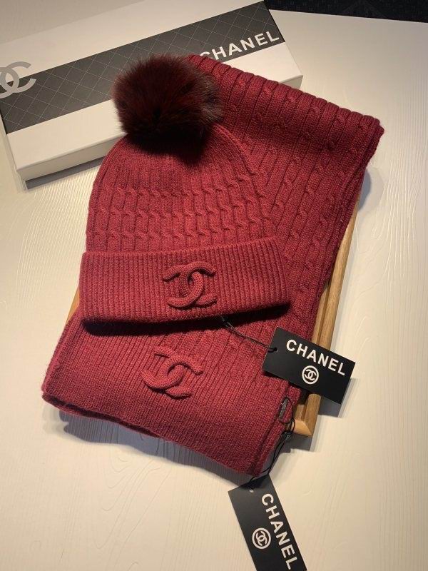 Chanel Scarf Hat hm (453)