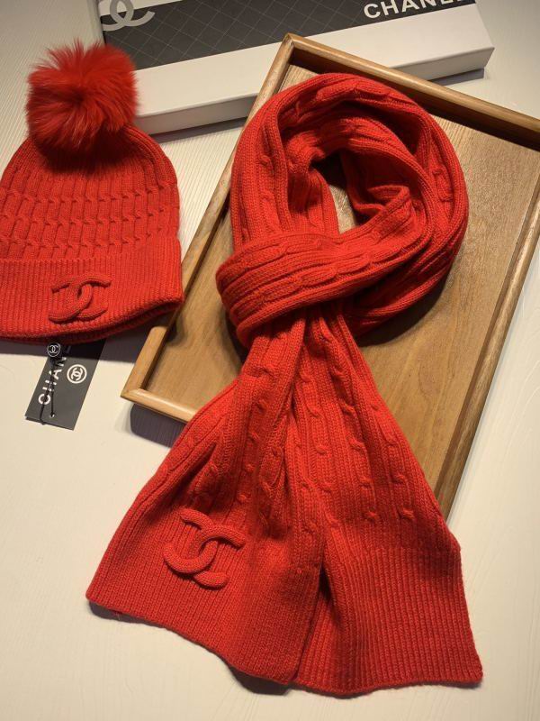 Chanel Scarf Hat hm (454)