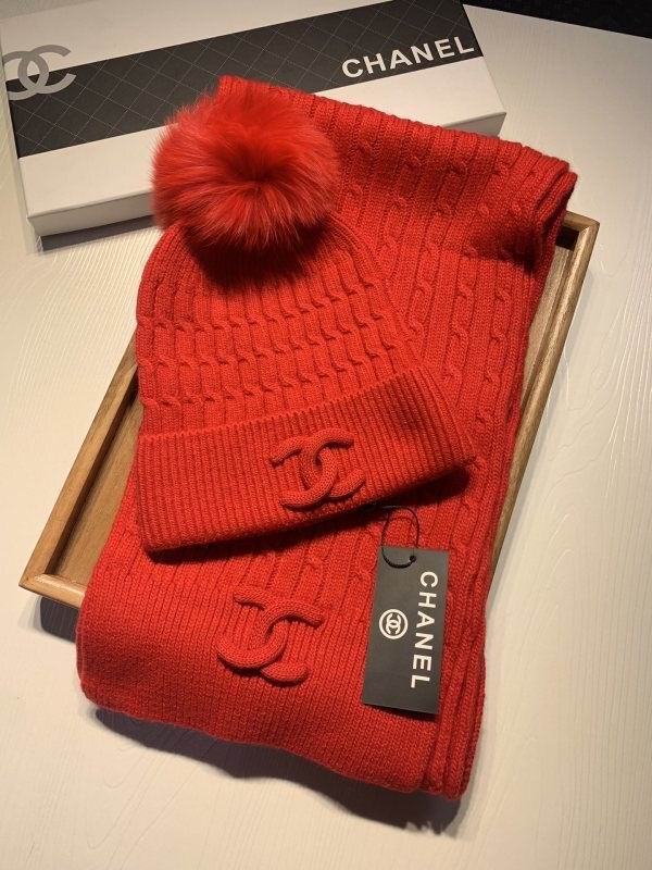 Chanel Scarf Hat hm (455)