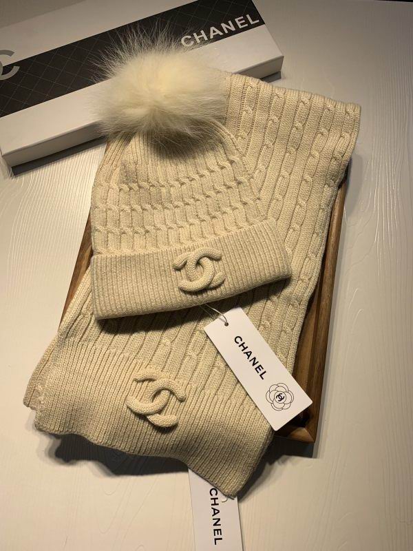 Chanel Scarf Hat hm (457)