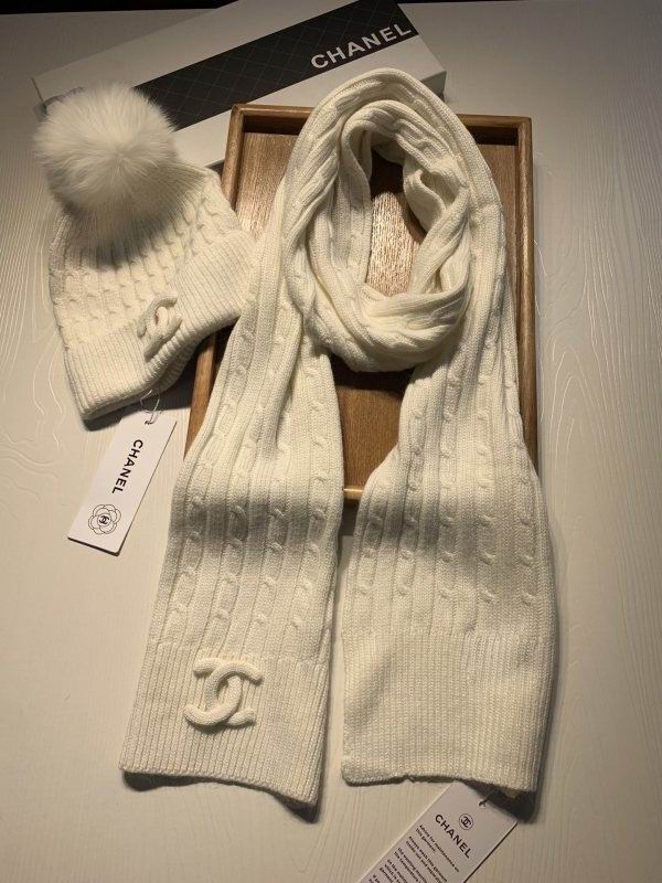 Chanel Scarf Hat hm (458)