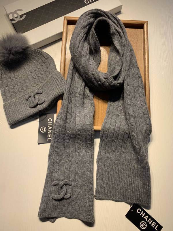 Chanel Scarf Hat hm (460)