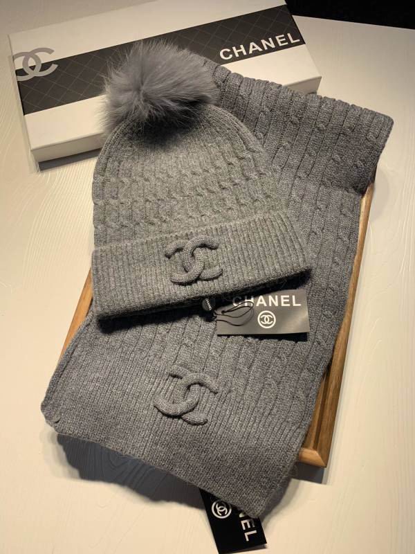 Chanel Scarf Hat hm (461)