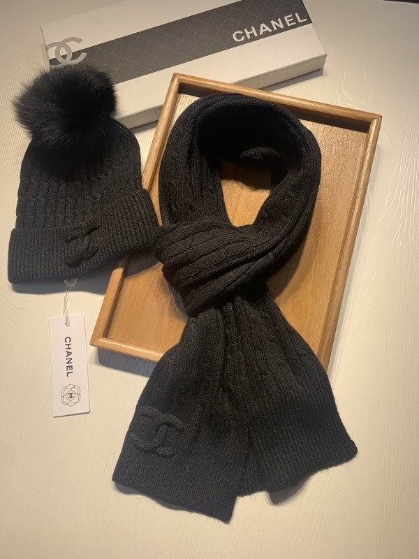 Chanel Scarf Hat hm (462)