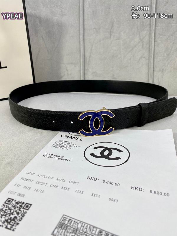 Chanel belt 30mmX90-115cm 8L (25)