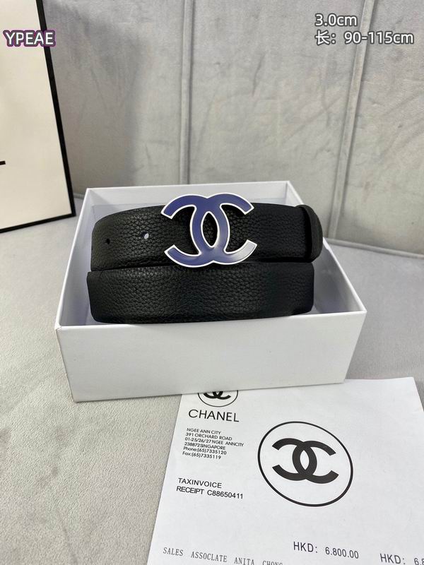 Chanel belt 30mmX90-115cm 8L (32)
