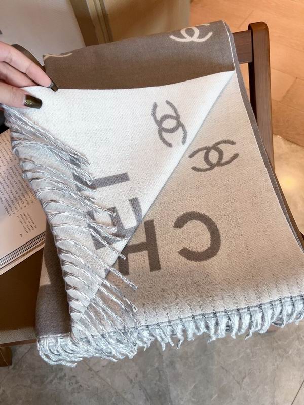 Chanel scarf 180X60cm 70%羊绒30%真丝 E22 (16)