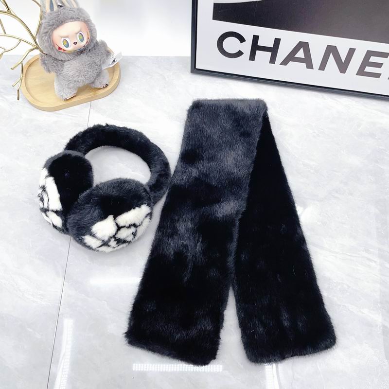 Chanel scarf earmuff dx (17)