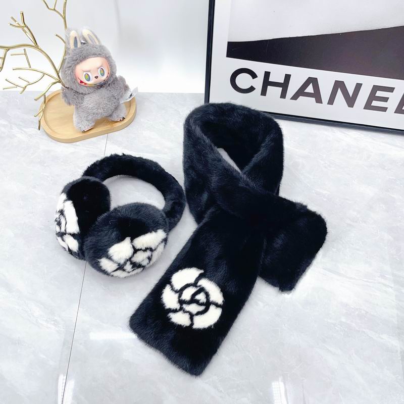 Chanel scarf earmuff dx (18)