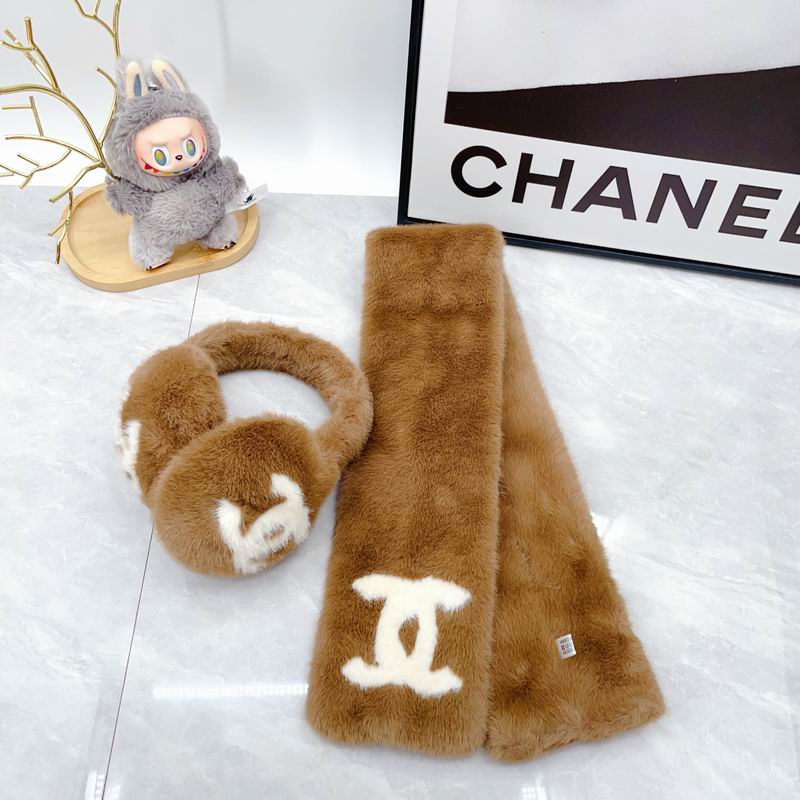 Chanel scarf earmuff dx (48)