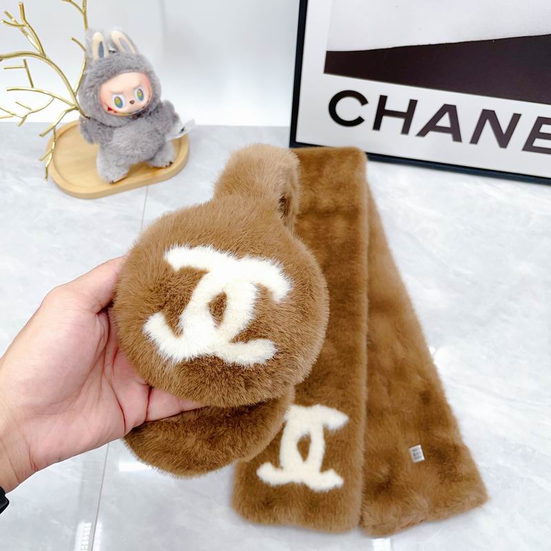 Chanel scarf earmuff dx (49)