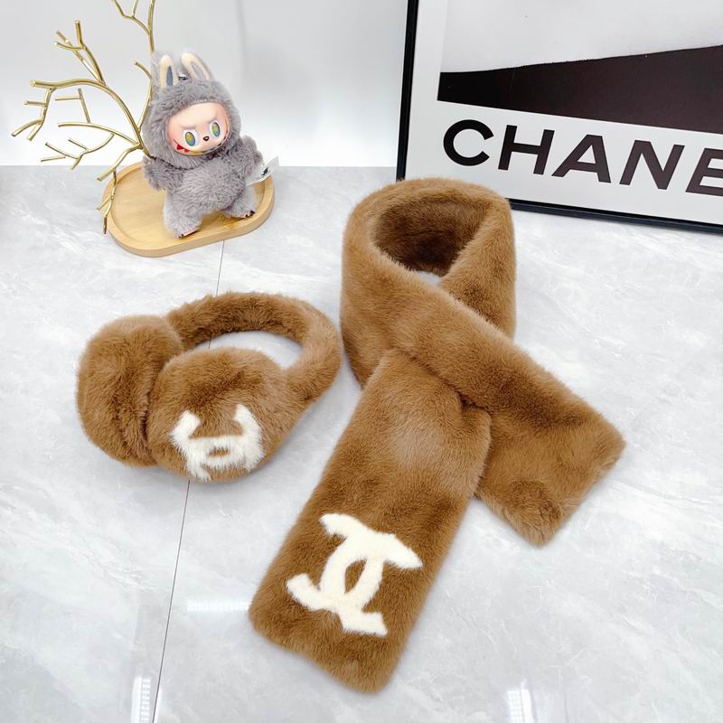 Chanel scarf earmuff dx (53)