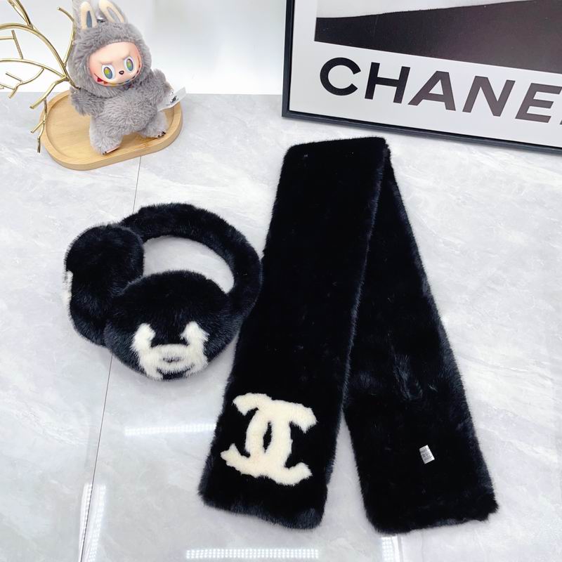Chanel scarf earmuff dx (57)