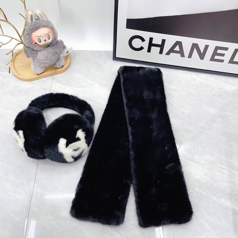 Chanel scarf earmuff dx (61)