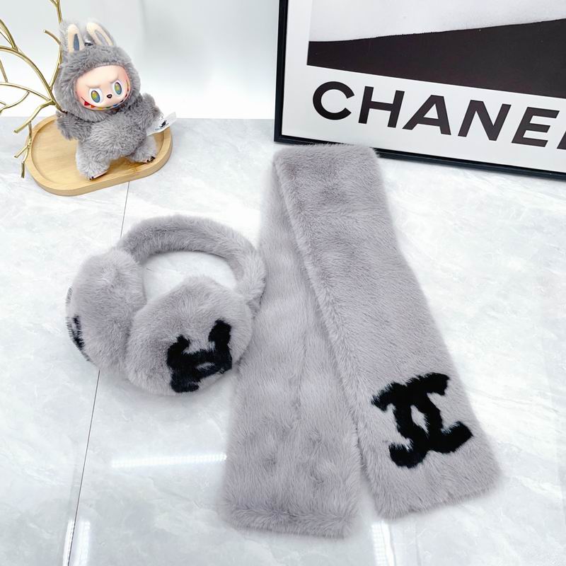 Chanel scarf earmuff dx (66)