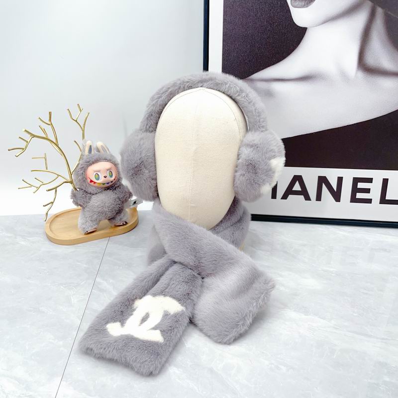 Chanel scarf earmuff dx (73)
