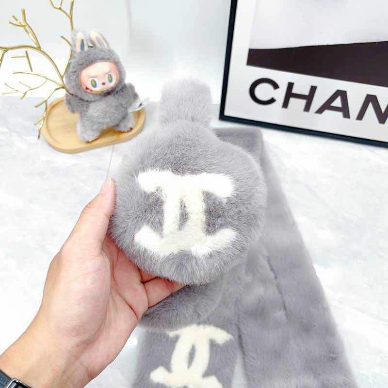 Chanel scarf earmuff dx (76)