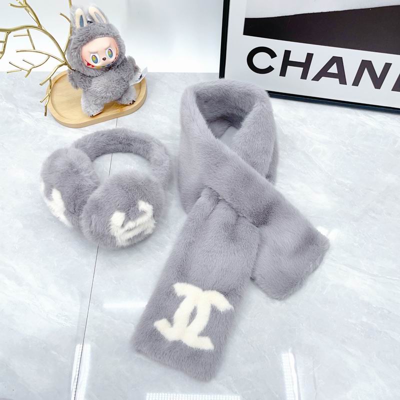 Chanel scarf earmuff dx (80)